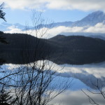 Am Wallersee (mit Untersberg)